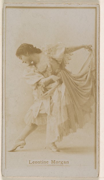 Leontine Morgan, from the Actresses series (N245) issued by Kinney Brothers to promote Sweet Caporal Cigarettes