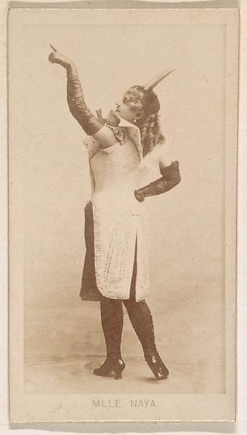 Mlle Naya, from the Actresses series (N245) issued by Kinney Brothers to promote Sweet Caporal Cigarettes