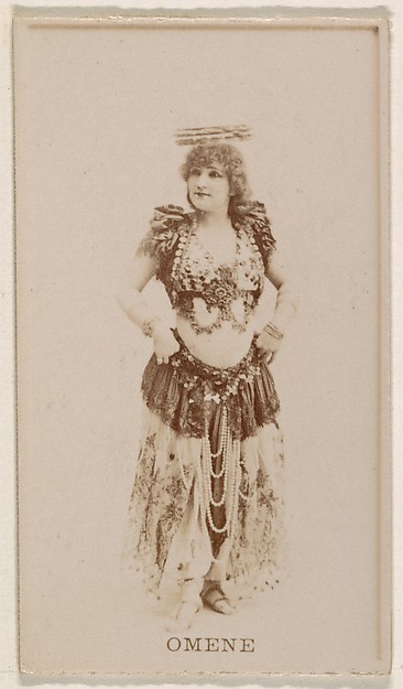 Omene, from the Actresses series (N245) issued by Kinney Brothers to promote Sweet Caporal Cigarettes