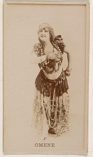 Omene, from the Actresses series (N245) issued by Kinney Brothers to promote Sweet Caporal Cigarettes