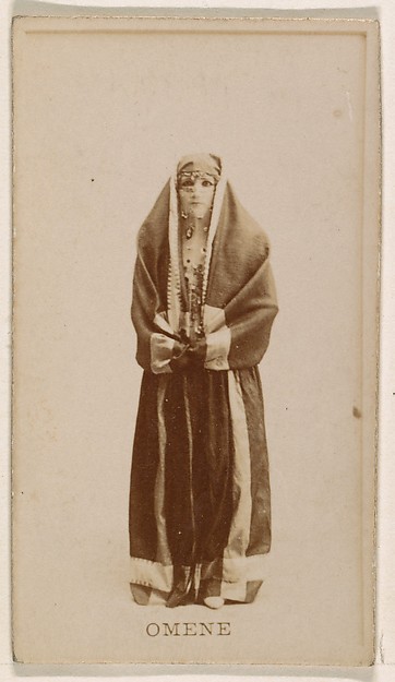 Omene, from the Actresses series (N245) issued by Kinney Brothers to promote Sweet Caporal Cigarettes