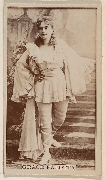 Grace Palotta, from the Actresses series (N245) issued by Kinney Brothers to promote Sweet Caporal Cigarettes
