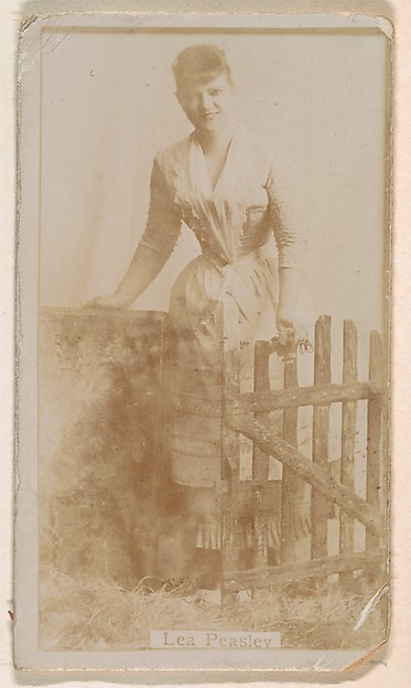 Lea Peasley, from the Actresses series (N245) issued by Kinney Brothers to promote Sweet Caporal Cigarettes