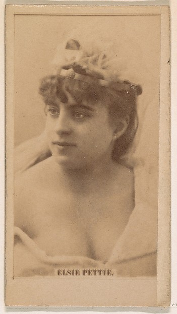 Elsie Pettie, from the Actresses series (N245) issued by Kinney Brothers to promote Sweet Caporal Cigarettes