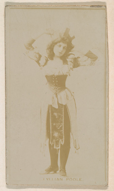 Lyllian Poole, from the Actresses series (N245) issued by Kinney Brothers to promote Sweet Caporal Cigarettes