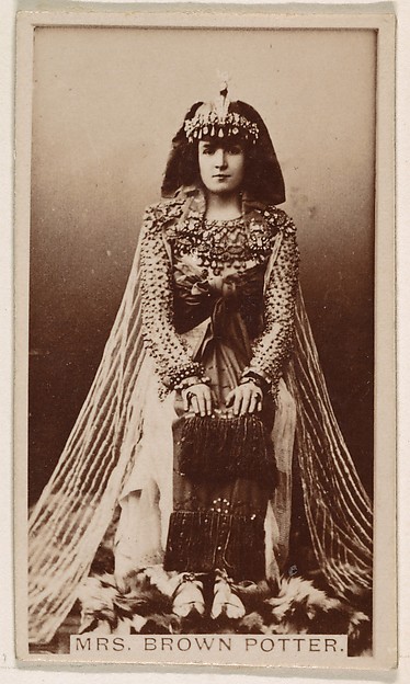 Mrs. James Brown Potter, from the Actresses series (N245) issued by Kinney Brothers to promote Sweet Caporal Cigarettes
