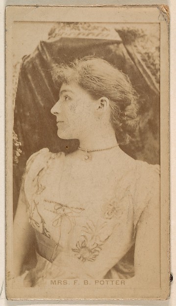 Mrs. James Brown Potter, from the Actresses series (N245) issued by Kinney Brothers to promote Sweet Caporal Cigarettes
