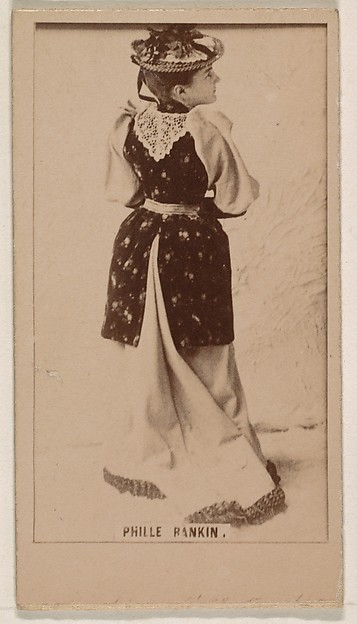 Phille Rankin, from the Actresses series (N245) issued by Kinney Brothers to promote Sweet Caporal Cigarettes