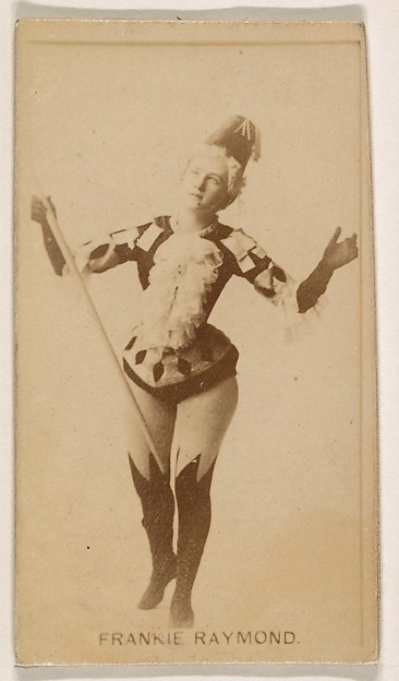 Frankie Raymond, from the Actresses series (N245) issued by Kinney Brothers to promote Sweet Caporal Cigarettes