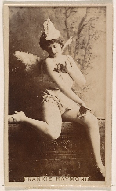 Frankie Raymond, from the Actresses series (N245) issued by Kinney Brothers to promote Sweet Caporal Cigarettes
