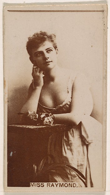 Frankie Raymond, from the Actresses series (N245) issued by Kinney Brothers to promote Sweet Caporal Cigarettes