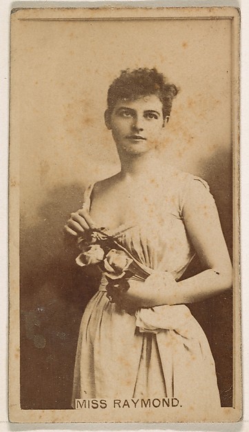 Frankie Raymond, from the Actresses series (N245) issued by Kinney Brothers to promote Sweet Caporal Cigarettes