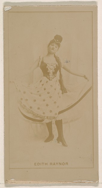 Edith Raynor, from the Actresses series (N245) issued by Kinney Brothers to promote Sweet Caporal Cigarettes