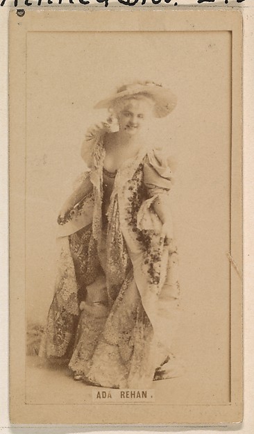 Ada Rehan, from the Actresses series (N245) issued by Kinney Brothers to promote Sweet Caporal Cigarettes