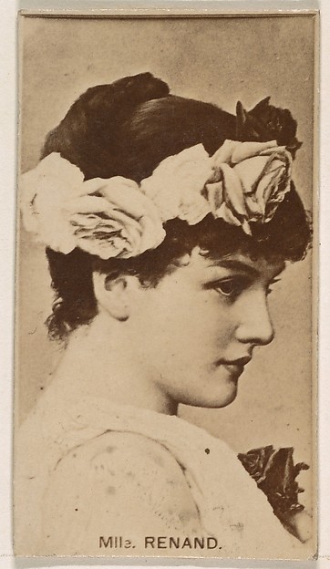 Mlle. Renand, from the Actresses series (N245) issued by Kinney Brothers to promote Sweet Caporal Cigarettes