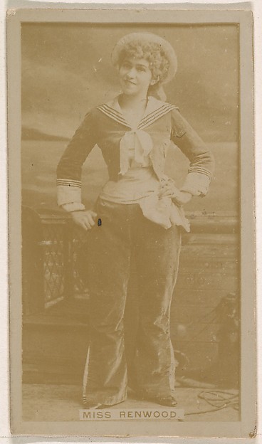 Miss Renwood, from the Actresses series (N245) issued by Kinney Brothers to promote Sweet Caporal Cigarettes