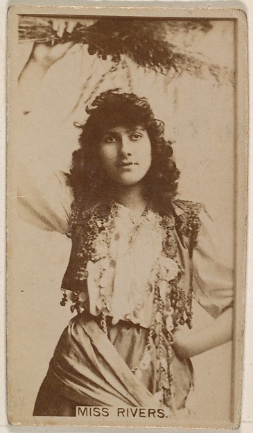Miss Rivers, from the Actresses series (N245) issued by Kinney Brothers to promote Sweet Caporal Cigarettes