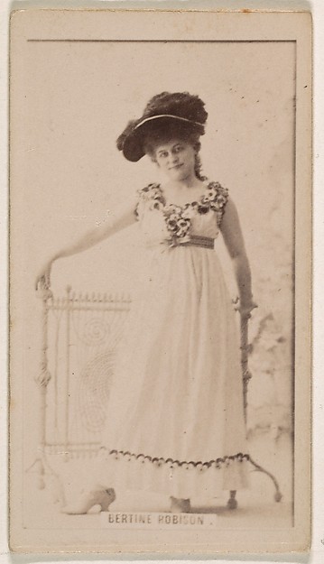 Bertine Robison, from the Actresses series (N245) issued by Kinney Brothers to promote Sweet Caporal Cigarettes