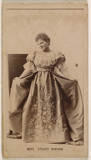 Mrs. Stuart Robson, from the Actresses series (N245) issued by Kinney Brothers to promote Sweet Caporal Cigarettes