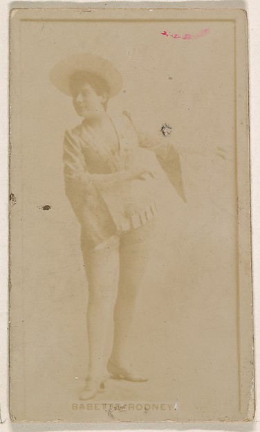 Babette Rodney, from the Actresses series (N245) issued by Kinney Brothers to promote Sweet Caporal Cigarettes