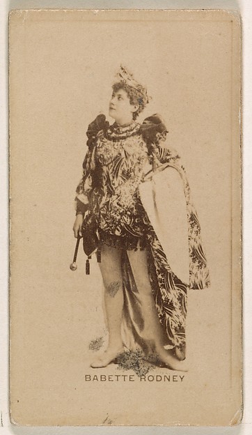Babette Rodney, from the Actresses series (N245) issued by Kinney Brothers to promote Sweet Caporal Cigarettes