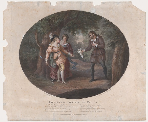 Rosalind, Oliver and Celia (Shakespeare, As You Like It, Act 4, Scene 6)