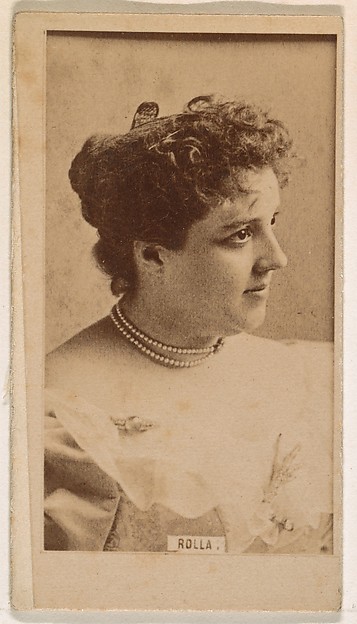 Miss Rolla, from the Actresses series (N245) issued by Kinney Brothers to promote Sweet Caporal Cigarettes