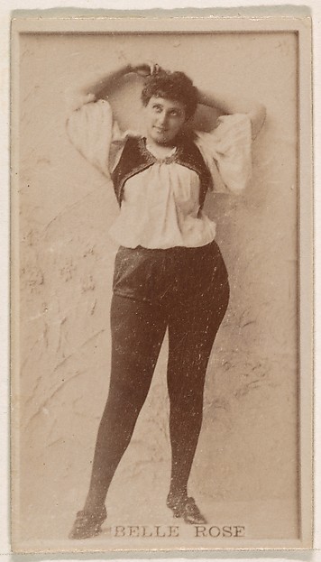 Belle Rose, from the Actresses series (N245) issued by Kinney Brothers to promote Sweet Caporal Cigarettes