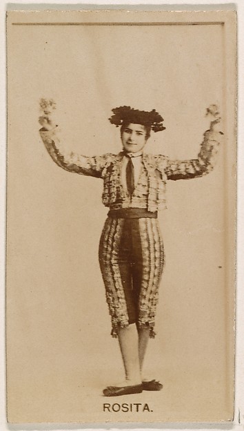 Rosita, from the Actresses series (N245) issued by Kinney Brothers to promote Sweet Caporal Cigarettes