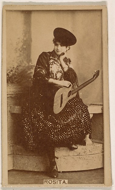 Rosita, from the Actresses series (N245) issued by Kinney Brothers to promote Sweet Caporal Cigarettes