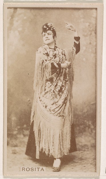 Rosita, from the Actresses series (N245) issued by Kinney Brothers to promote Sweet Caporal Cigarettes