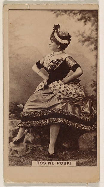 Rosine Roski, from the Actresses series (N245) issued by Kinney Brothers to promote Sweet Caporal Cigarettes