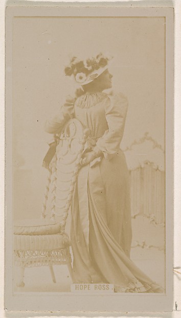 Hope Ross, from the Actresses series (N245) issued by Kinney Brothers to promote Sweet Caporal Cigarettes