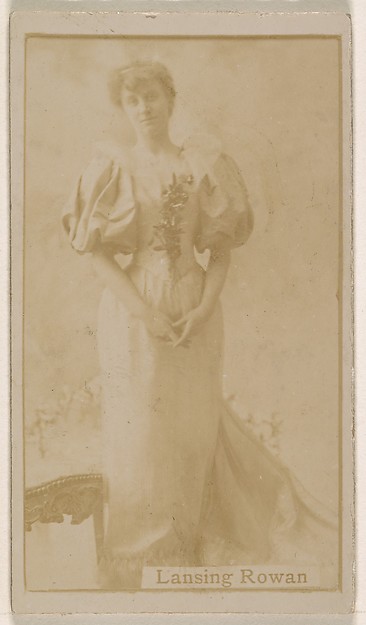 Lansing Rowan, from the Actresses series (N245) issued by Kinney Brothers to promote Sweet Caporal Cigarettes