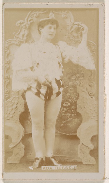 Ada Russell, from the Actresses series (N245) issued by Kinney Brothers to promote Sweet Caporal Cigarettes