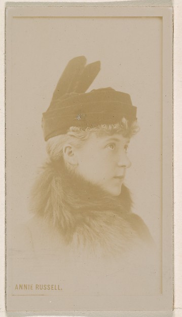 Annie Russell, from the Actresses series (N245) issued by Kinney Brothers to promote Sweet Caporal Cigarettes