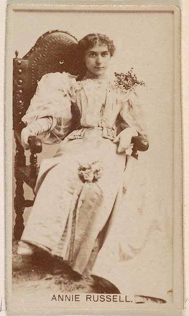 Annie Russell, from the Actresses series (N245) issued by Kinney Brothers to promote Sweet Caporal Cigarettes