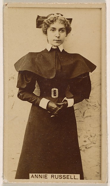 Annie Russell, from the Actresses series (N245) issued by Kinney Brothers to promote Sweet Caporal Cigarettes