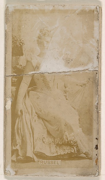 Russell, from the Actresses series (N245) issued by Kinney Brothers to promote Sweet Caporal Cigarettes