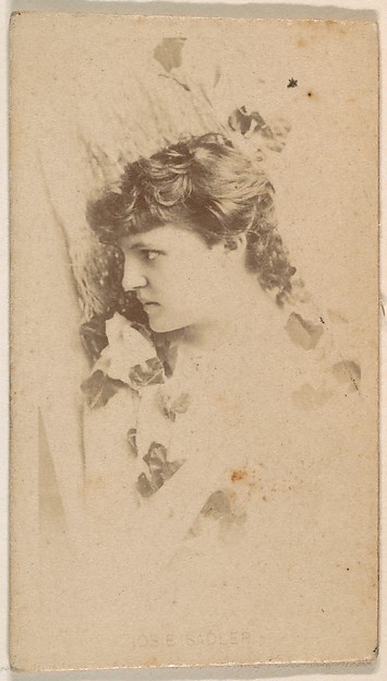 Josie Sadler, from the Actresses series (N245) issued by Kinney Brothers to promote Sweet Caporal Cigarettes