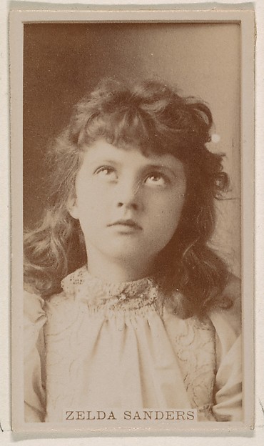 Zelda Sanders, from the Actresses series (N245) issued by Kinney Brothers to promote Sweet Caporal Cigarettes