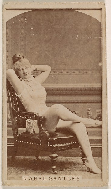Mabel Santley, from the Actresses series (N245) issued by Kinney Brothers to promote Sweet Caporal Cigarettes