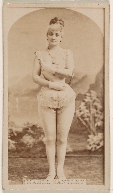 Mabel Santley, from the Actresses series (N245) issued by Kinney Brothers to promote Sweet Caporal Cigarettes
