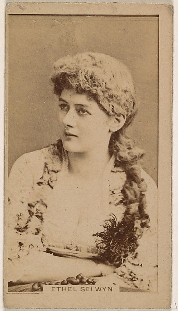 Ethel Selwyn, from the Actresses series (N245) issued by Kinney Brothers to promote Sweet Caporal Cigarettes