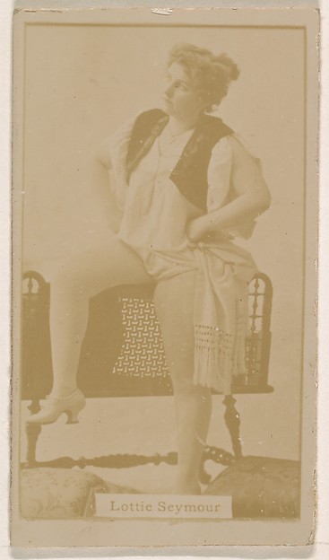 Lottie Seymour, from the Actresses series (N245) issued by Kinney Brothers to promote Sweet Caporal Cigarettes