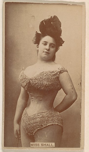 Miss Shall, from the Actresses series (N245) issued by Kinney Brothers to promote Sweet Caporal Cigarettes