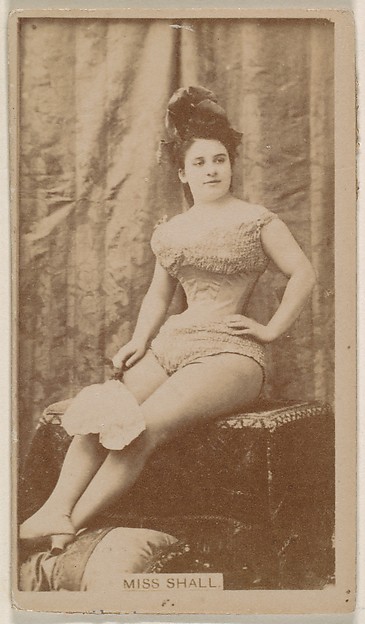 Miss Shall, from the Actresses series (N245) issued by Kinney Brothers to promote Sweet Caporal Cigarettes