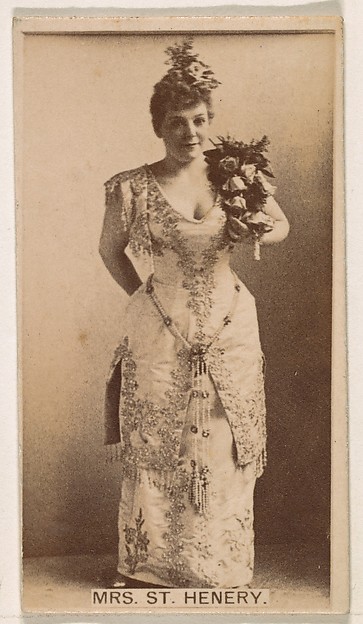 Mrs. St. Henery, from the Actresses series (N245) issued by Kinney Brothers to promote Sweet Caporal Cigarettes