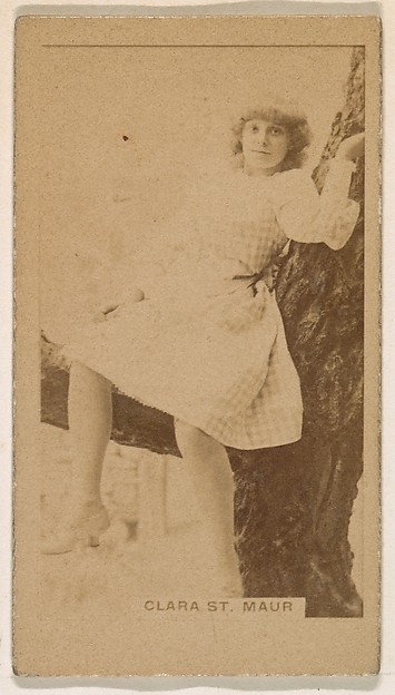 Clara St. Maur, from the Actresses series (N245) issued by Kinney Brothers to promote Sweet Caporal Cigarettes