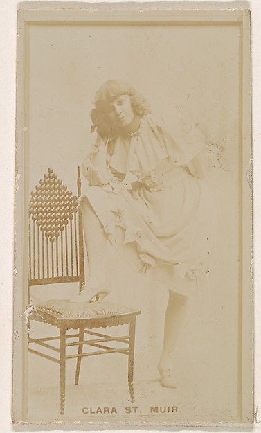 Clara St. Muir, from the Actresses series (N245) issued by Kinney Brothers to promote Sweet Caporal Cigarettes